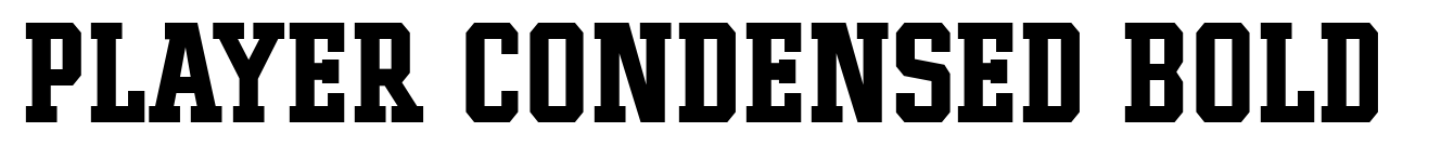 Player Condensed Bold